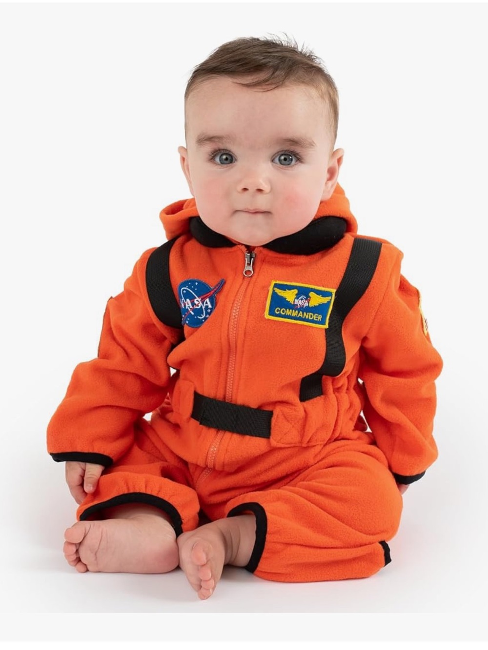 Baby NASA Commander Orange Astronaut Jumpsuit NEW
